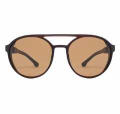 Óculos Baskar Redondo Marrom - loja online