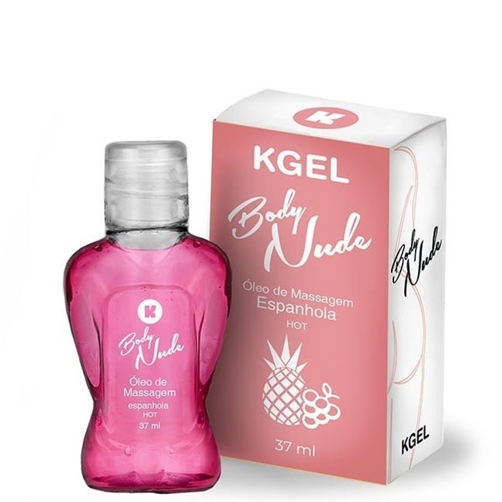 Body Nude Hot Óleo de Massagem Beijável 37ml - Kgel