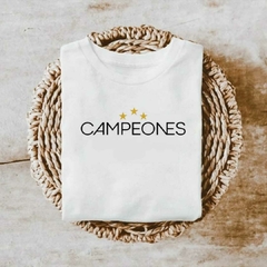 Remera campeones del Mundo