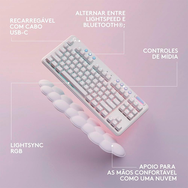 Teclado Mecânico Gamer G713, RGB