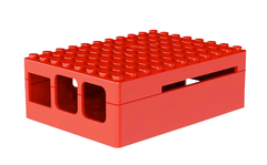 Caixa para Raspberry Pi vermelha ABS (B+/Pi 2/Pi 3)