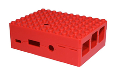 Caixa para Raspberry Pi vermelha ABS (B+/Pi 2/Pi 3) - comprar online