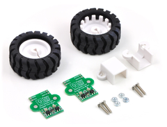 Conjunto de rodas e encoders Pololu