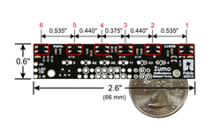 Conjunto de sensores de refletância Zumo - Multilógica-Shop
