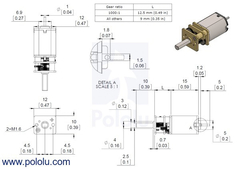 Micromotor metálico 210:1 HP - comprar online