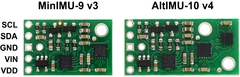 Imagem do Unidade de medição inercial 9DOF MinIMU (L3GD20H e LSM303D) v3
