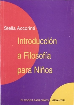 INTRODUCCION A FILOSOFIA PARA NIÑOS