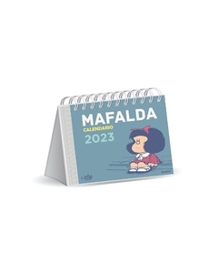 MAFALDA 2023 CALENDARIO ESCRITORIO AZUL