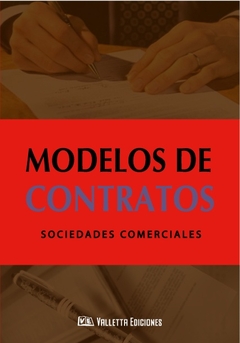 MODELOS DE CONTRATOS SOCIEDADES COMERCIALES - comprar online