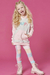 Conjunto Infantil Blusão Alongado em Moletom c/Capuz Happy e Legging Color em Molecotton - comprar online