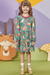 Vestido Infantil em Malha Comfy Floresta Alecrim by Kukie - comprar online