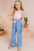 Conjunto Infantil Blusa em Molevisco Estampada Corações e Calça Cropped em Jeans Liz - Infanti - comprar online