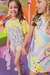 Conjunto Infantil Blusa Boxy em M.Malha e Shorts em Nylon Ursinhos Lovely - Infanti na internet