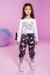 Conjunto Infantil Blusa Boxy em Cotton e Calça Nylon Dinossauros - Kukiê - comprar online