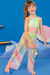 Calça Saída de Praia Infantil em Tela Fashion Colorida Neon - kukiê - comprar online