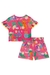 Conjunto Infantil Blusa Cropped e Short em Malha Fresh Bichinhos Alecrim by Kukiê - comprar online