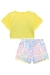 Conjunto Infantil Blusa Boxy em M.Malha e Shorts em Nylon Ursinhos Lovely - Infanti - comprar online