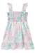 Vestido Infantil Alça em Crepe Estampa Floral Delicado - Infanti