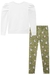 Conjunto Infantil Blusa Molecotton Guaxinim Pompom e Legging Estampada Flora - By Infanti na internet