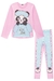 Conjunto Pijama Infantil ML em Malha Fresh Blusa Panda e Legging Perninha - Kukiê