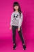 Conjunto Infantil Blusa Manga Bufante Moletom Peluciado Panda em Paetês e Legging Peluciada Detalhe Lateral - Kukie - comprar online