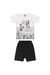 Conjunto Infantil Camiseta em Malha Estampa Urban e Bermuda em Tactel Preto - Elian - comprar online
