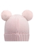 Gorro Touca Infantil em Tricot Carinha Bordada Orelhinhas Pompom - Kukie - comprar online