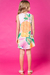 Vestido Infantil em Malha Fresh Regata Estampa Floral Leão Fofo e Strass - Infanti na internet