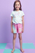 Conjunto Pijama Infantil Blusa Poá Colorido e Shorts em Malha Comfy Melancia by Infanti - comprar online