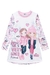 Vestido Infantil em Molecotton Manga Longa Meninas Friend Aplique Strass - Kukiê