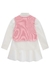 Vestido Infantil em Tricoline e Colete em Soft Line com Detalhes em Pérolas - Kukie - comprar online