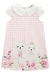 Vestido Infantil em Super Cetim Quadriculado Cachorras Luxo Princess by Infanti