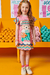 Vestido Infantil em Molecotton Estampa Tricot Ursinha Estilosa - Kukiê - comprar online