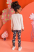 Conjunto Infantil Blusão em Moletom Linho Arvore e Legging em Molecotton Alecrim By Kukie na internet