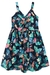 Vestido Infantil Alça em Viscose Estampa Floral Tucano Marinho - Flora by Infanti