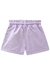 Shorts Infantil em Sarja c/Cinto Cordão Lilás - Kukie na internet
