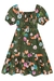 Vestido Infantil Midi em Malha Fresh Floral Raposinha Laços Laterais Flora By Infanti na internet