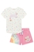 Conjunto Pijama Infantil Blusa Poá Colorido e Shorts em Malha Comfy Melancia by Infanti