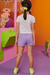 Conjunto Infantil Blusa Boxy em Cotton Gatinhos e Shorts em Moletom s/ Pelúcia Pochete - Infanti na internet