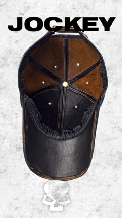 Gorra Jockey - SKULL CUSTOM LEATHER