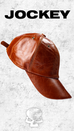 Gorra Jockey - SKULL CUSTOM LEATHER