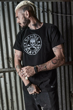 REMERA SK SANTAS CALAVERAS - SKULL CUSTOM LEATHER