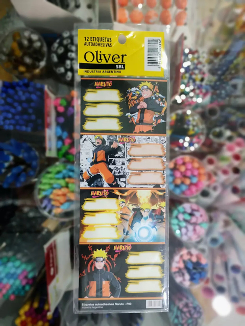 Etiquetas Oliver Naruto