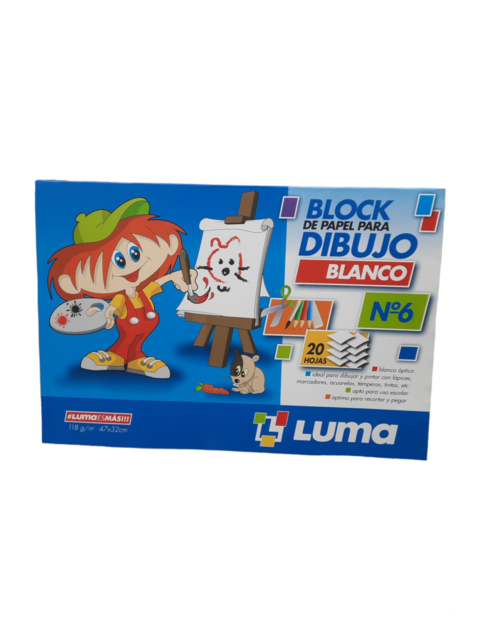 BLOCK DE PAPEL PARA DIBUJO Nº 5 – PATRIO – 20 hjs. - Luma Productos S.R.L.