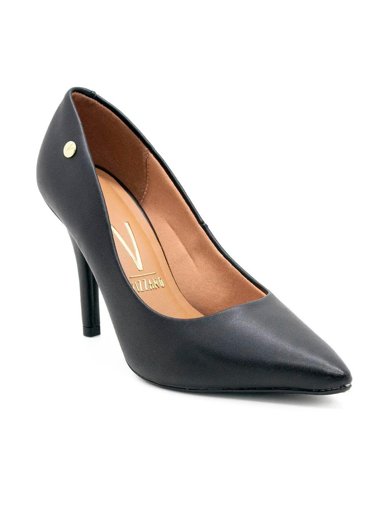 SCARPIN VIZZANO EM PELICA SALTO ALTO PRETO 1184.1101