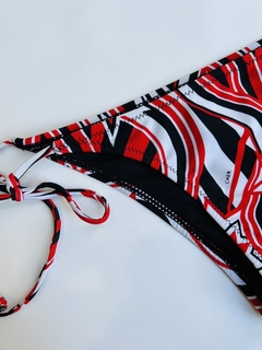 2314 Bombacha bikini Cher Negro/Rojo/Blanco T.2 - comprar online