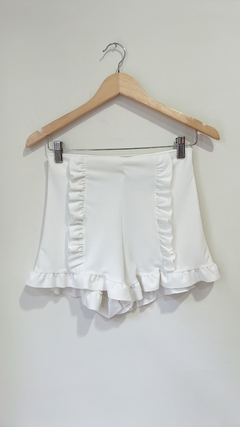 3301 Short voladitos Blanco T.S/M