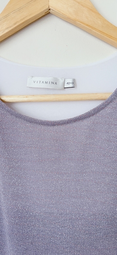4329 Musculosa Vitamina Plateado/Blanco T.3 - cazabreva