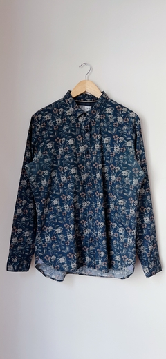 4307 Camisa Pull & Bear Azul T.L (H)