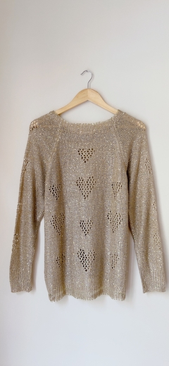 4298 Sweater Dorado T.U (2) - tienda online